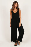 Ayla Linen Jumpsuit Black