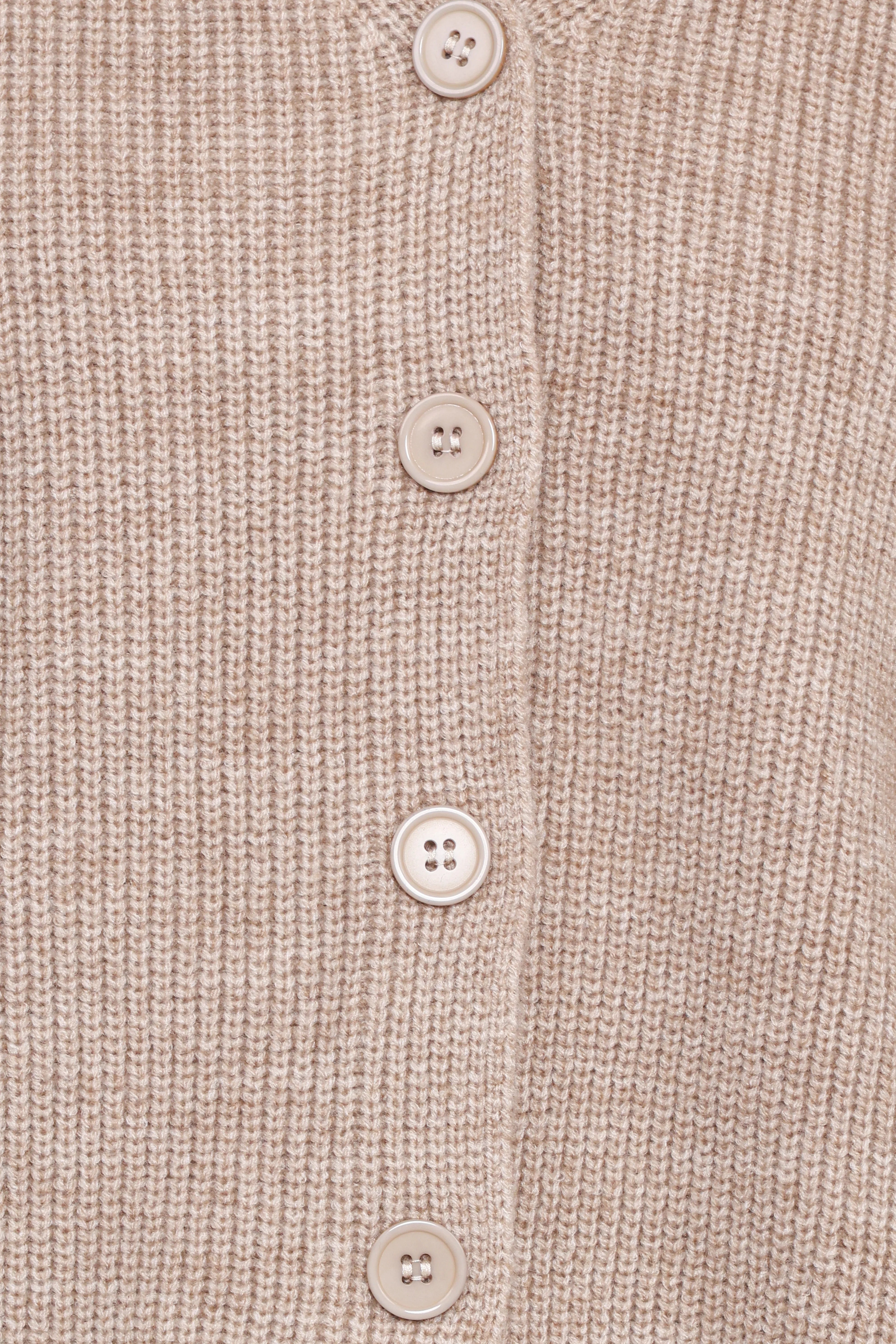 Sybil Button Front Cardigan Mushroom