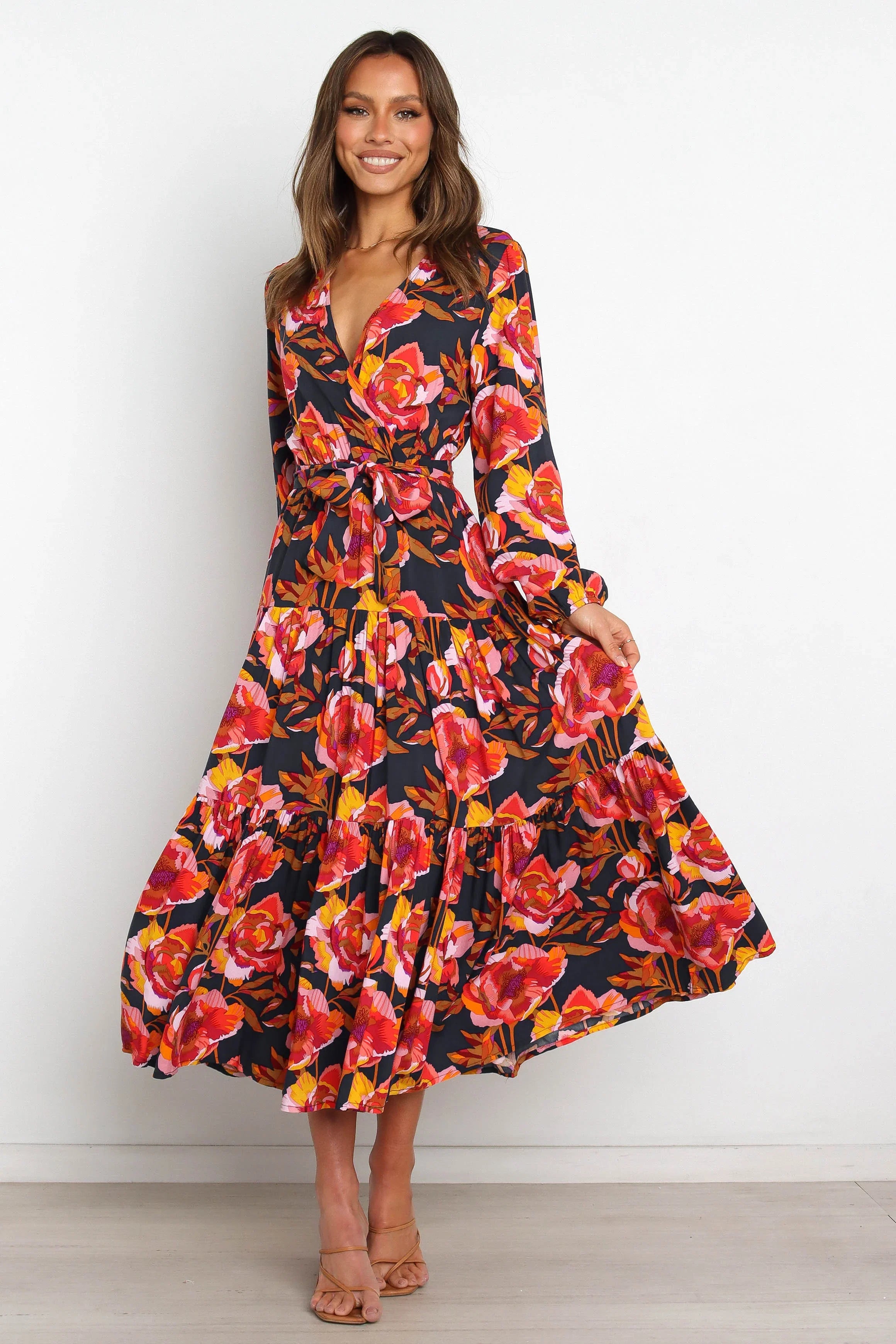 Balsa Dress Navy Floral