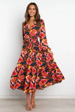 Balsa Dress Navy Floral