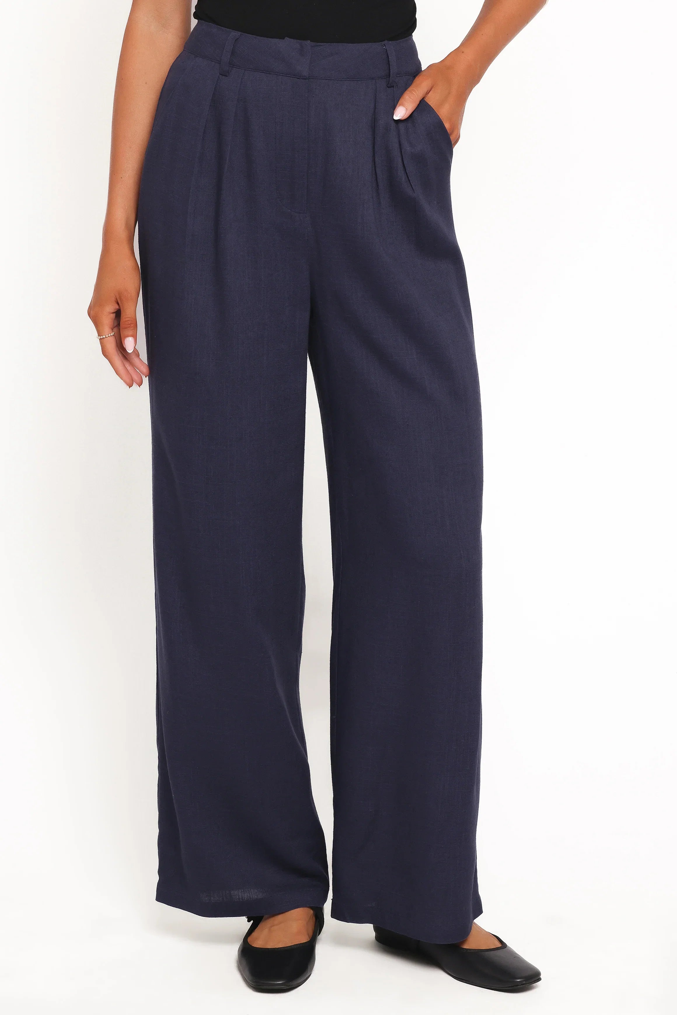 Dean Linen Pants Navy