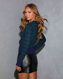 Chantal Houndstooth Pullover Sweater