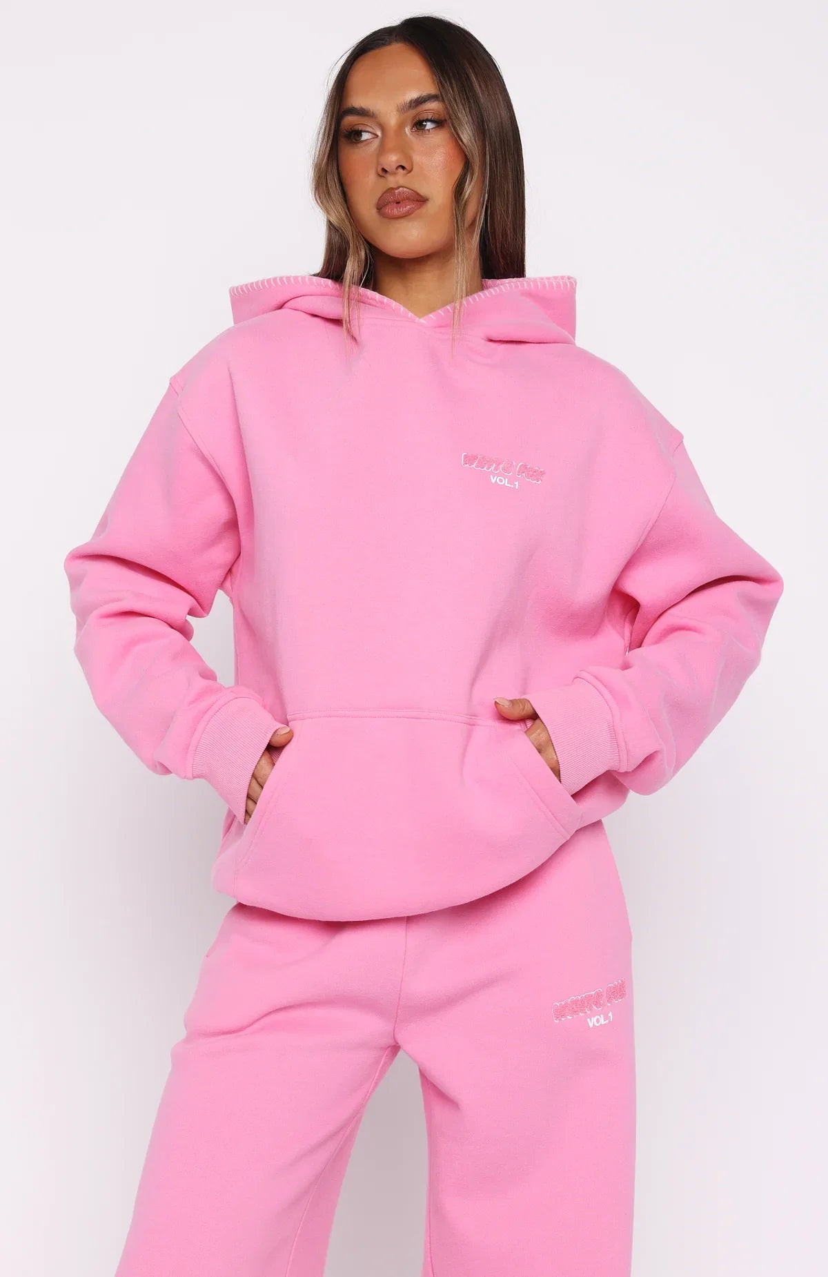 Vol 1 Oversized Hoodie Bubblegum