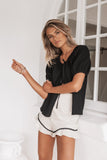 Sloane Short Oatmeal Black