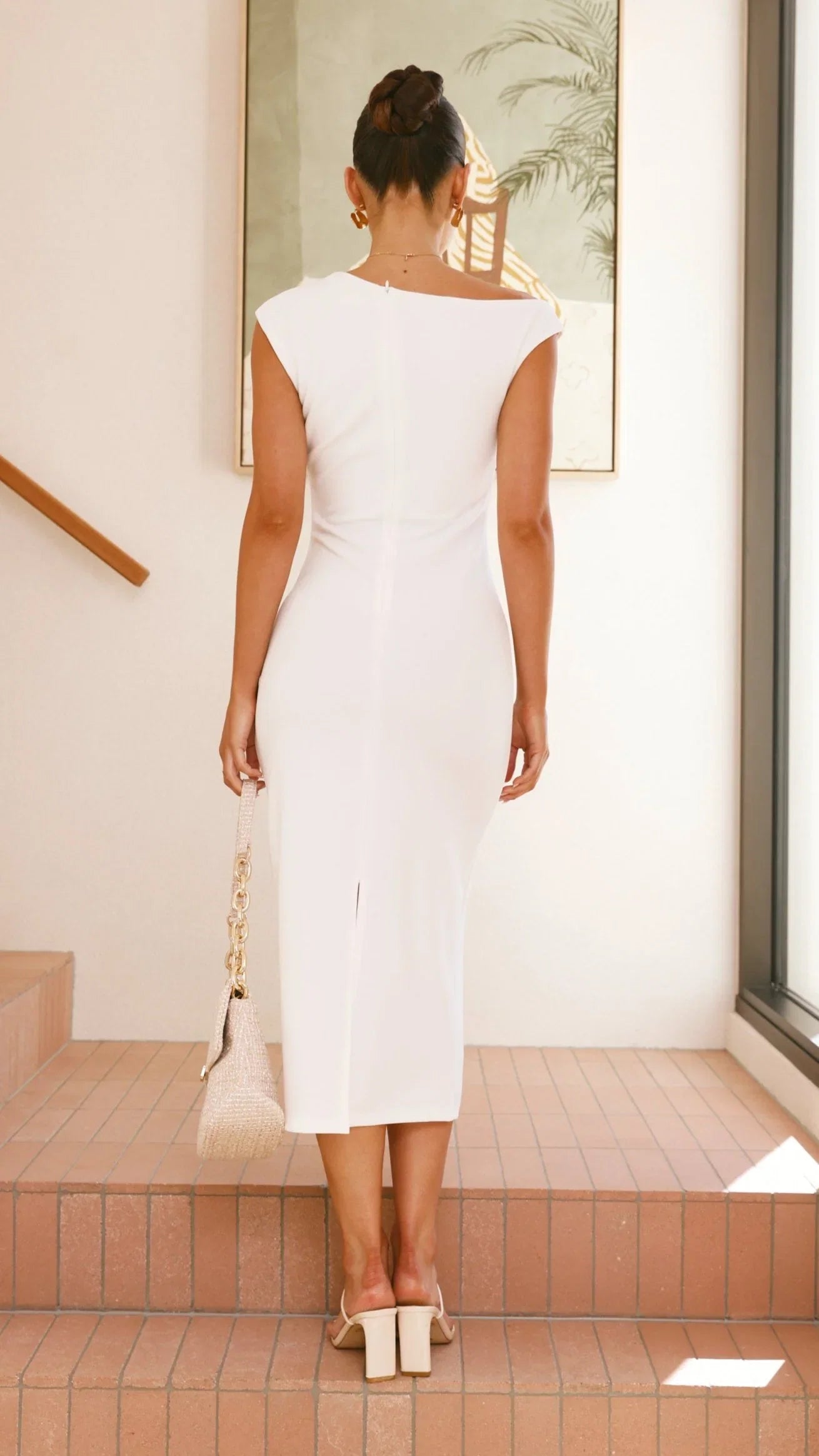 Lilah Midi Dress White