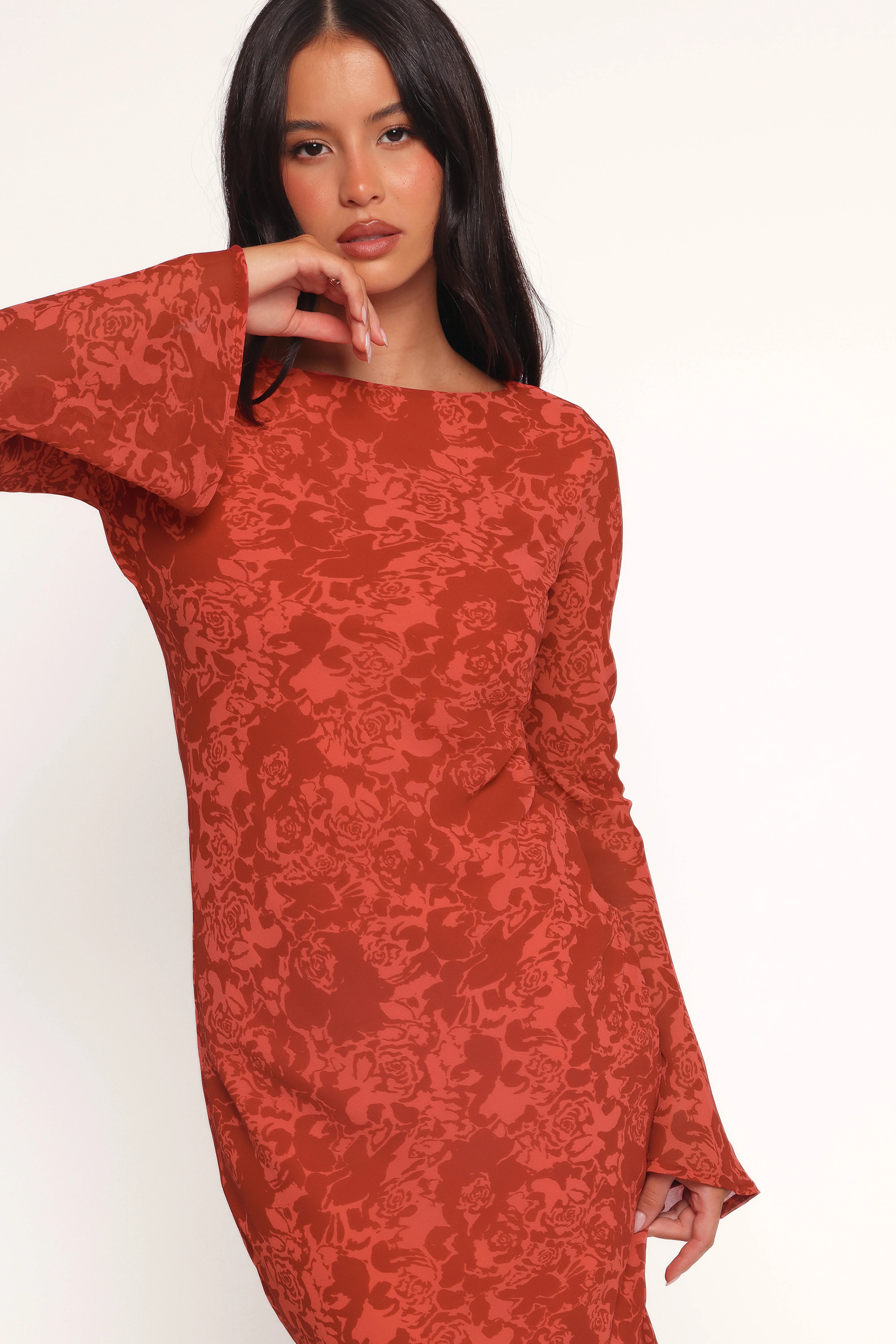Talitha Maxi Dress Red Roses