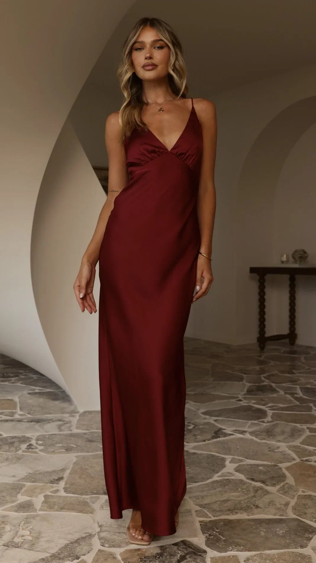 Ziah Maxi Dress Wine