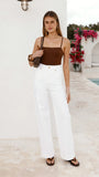 Abrand 94 Wide Jean White Gold