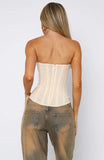 Tell Me A Secret Strapless Bustier Cream