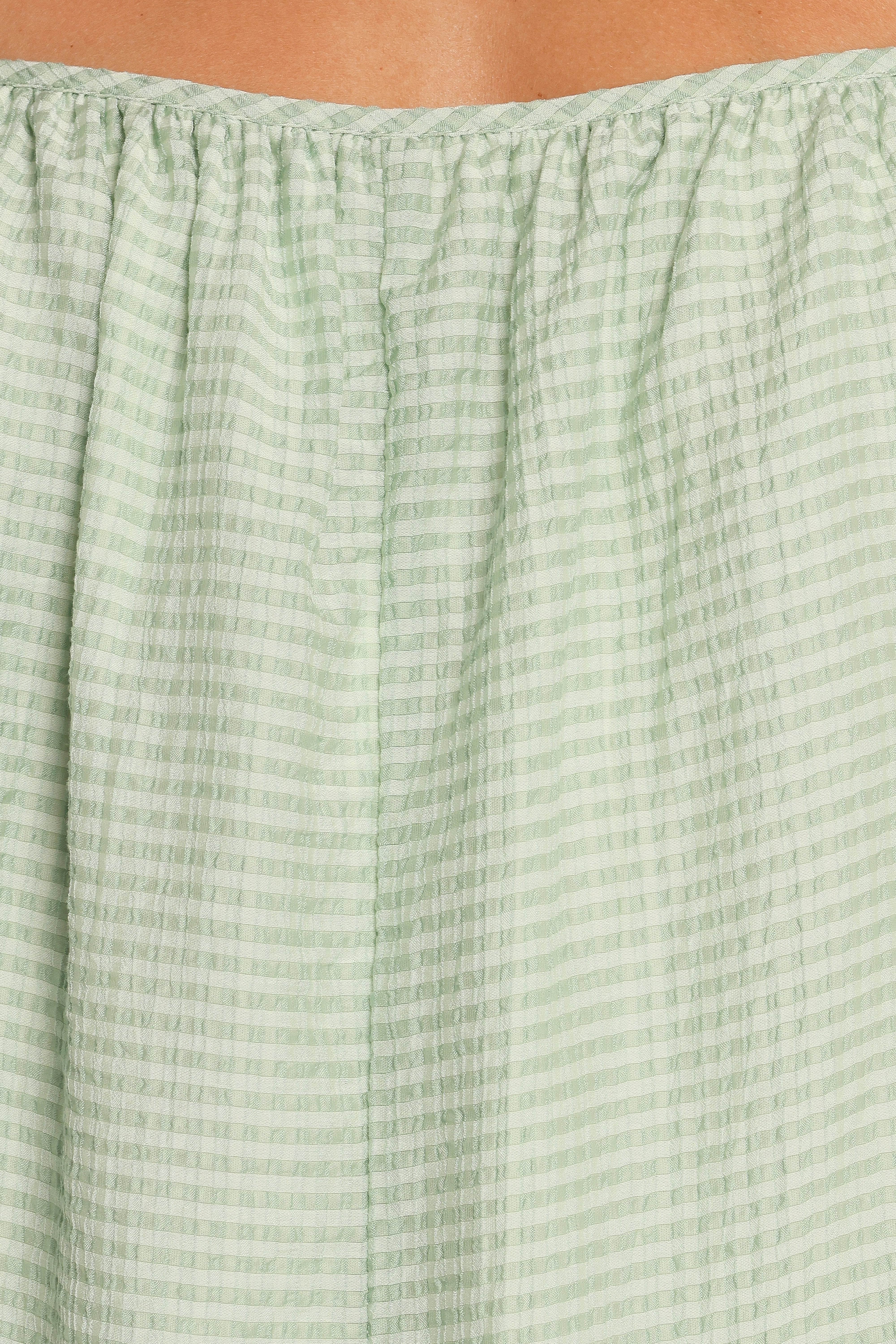 Neva Romper Green Gingham
