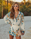 Talaeh Printed Button Up Top