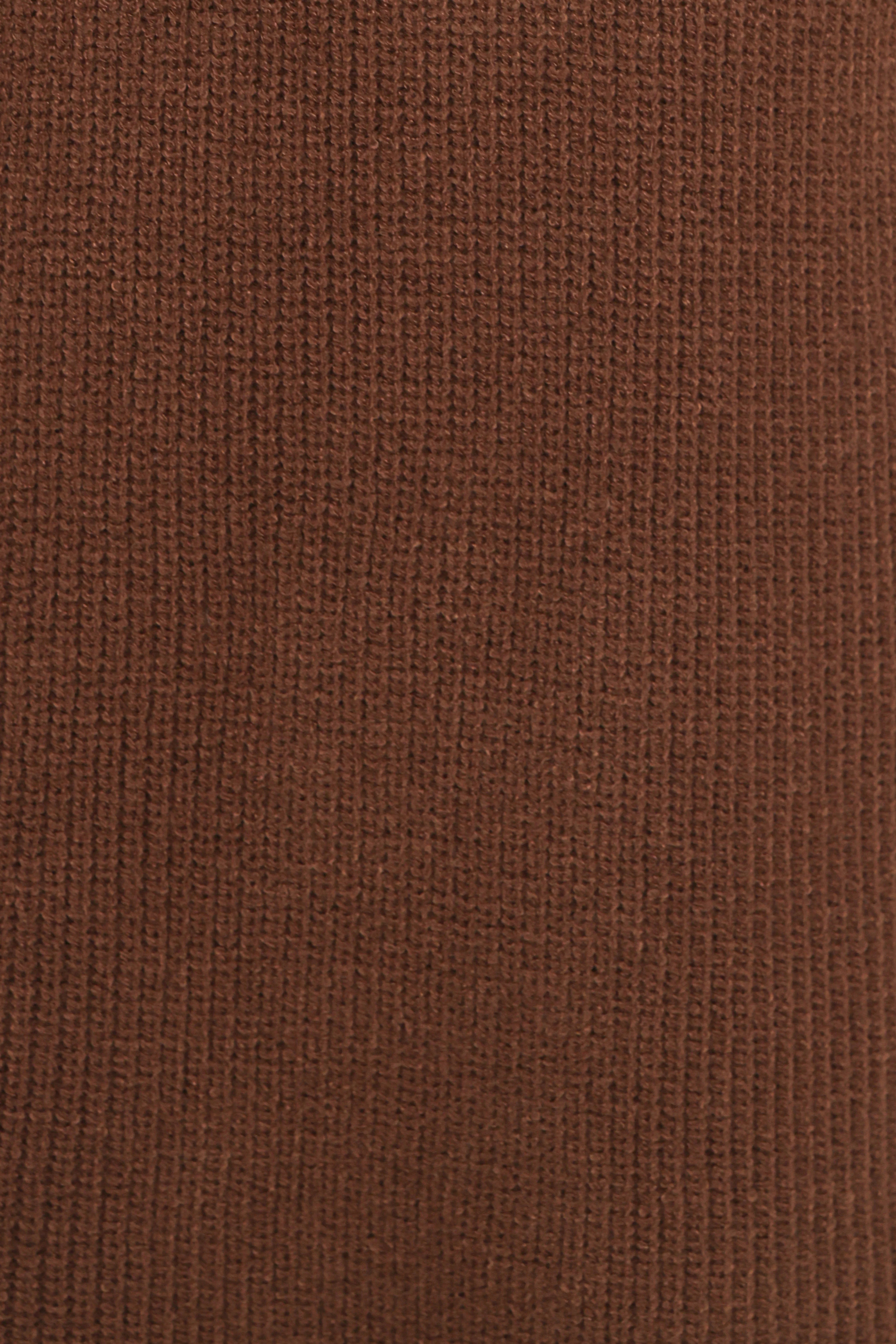Wright Knit Mini Dress Chocolate Brown