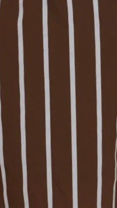 Kamala Strapless Cinch Top and Shorts Set Chocolate Blue Stripe