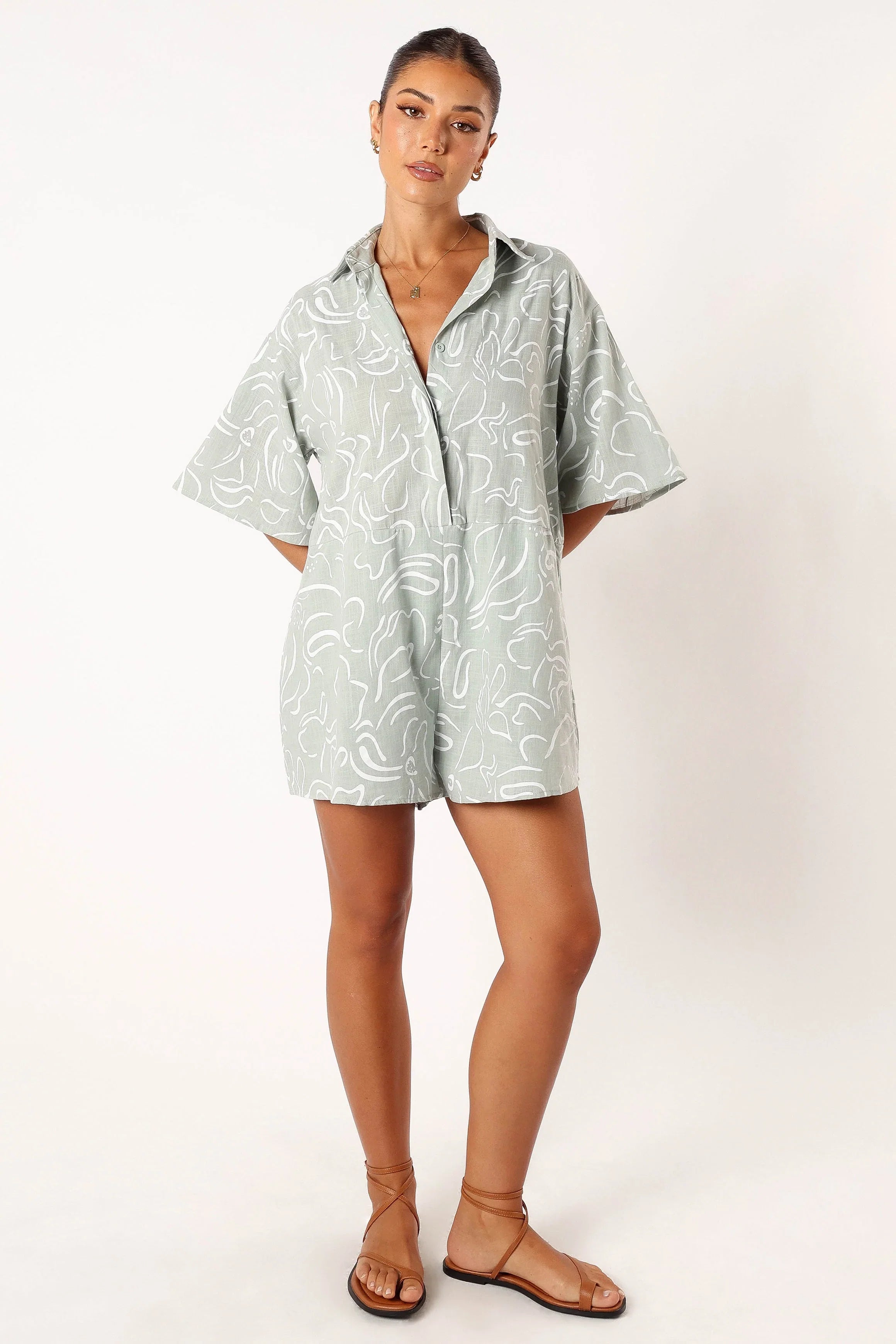 Kellie Romper Sage