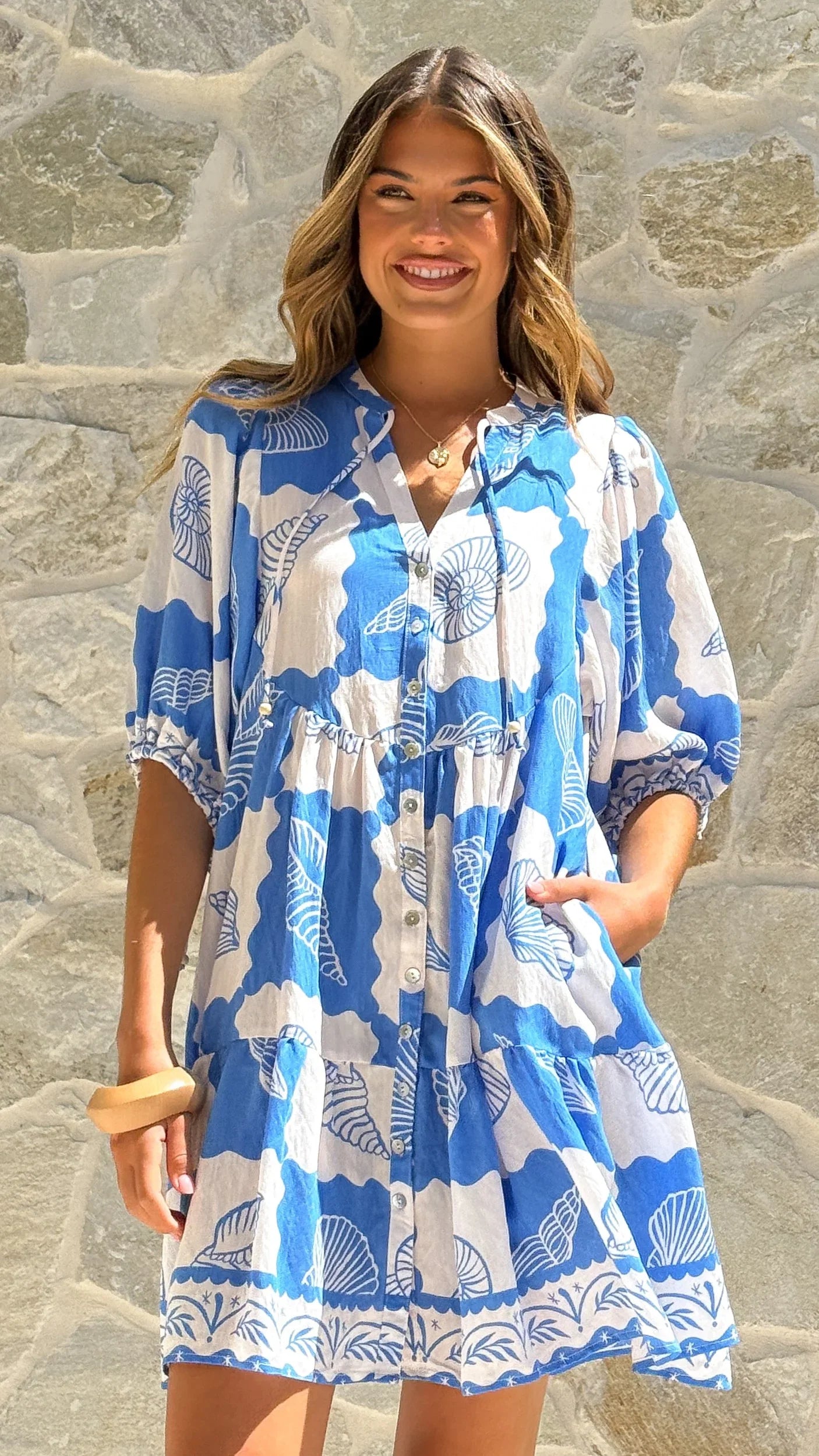 Tabitha Mini Dress La Mer Blue