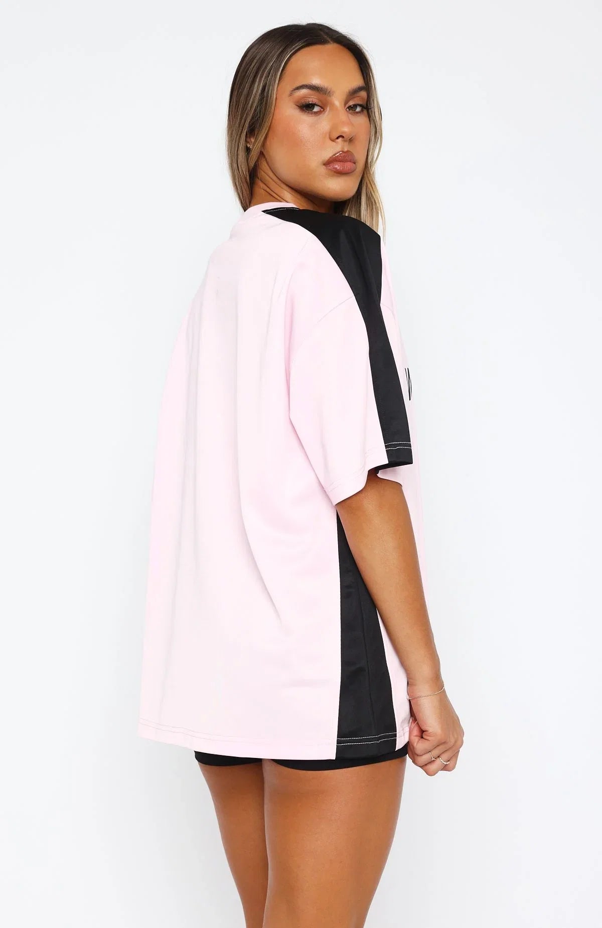 Checking Up On You Oversized Jersey Light Pink
