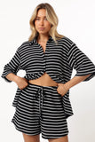 Linnea Short Set Black White