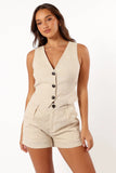 Hale Linen Shorts Natural