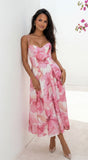 Elaroise Floral Maxi Dress Pink Multi