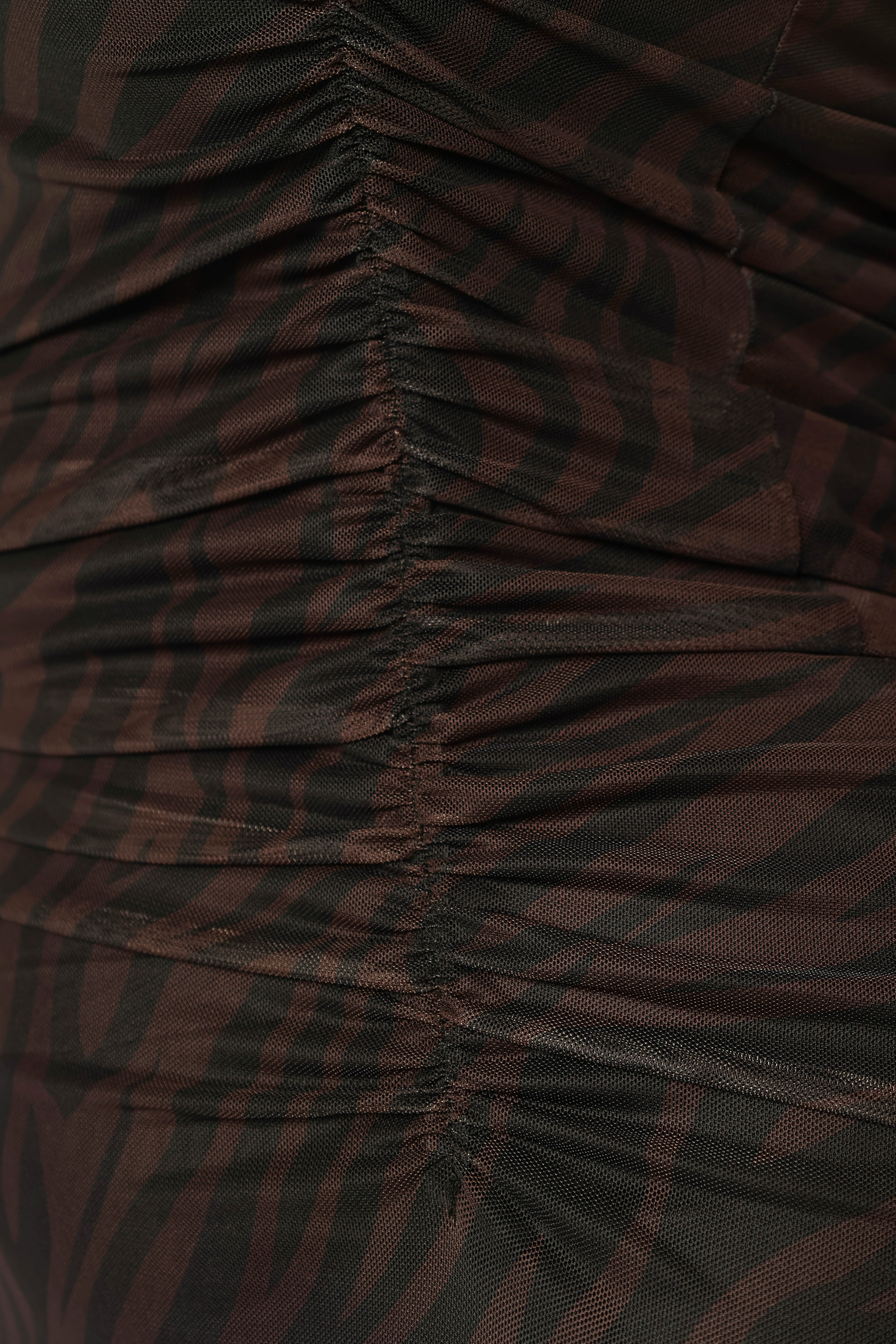 Naomi Midi Dress Zebra