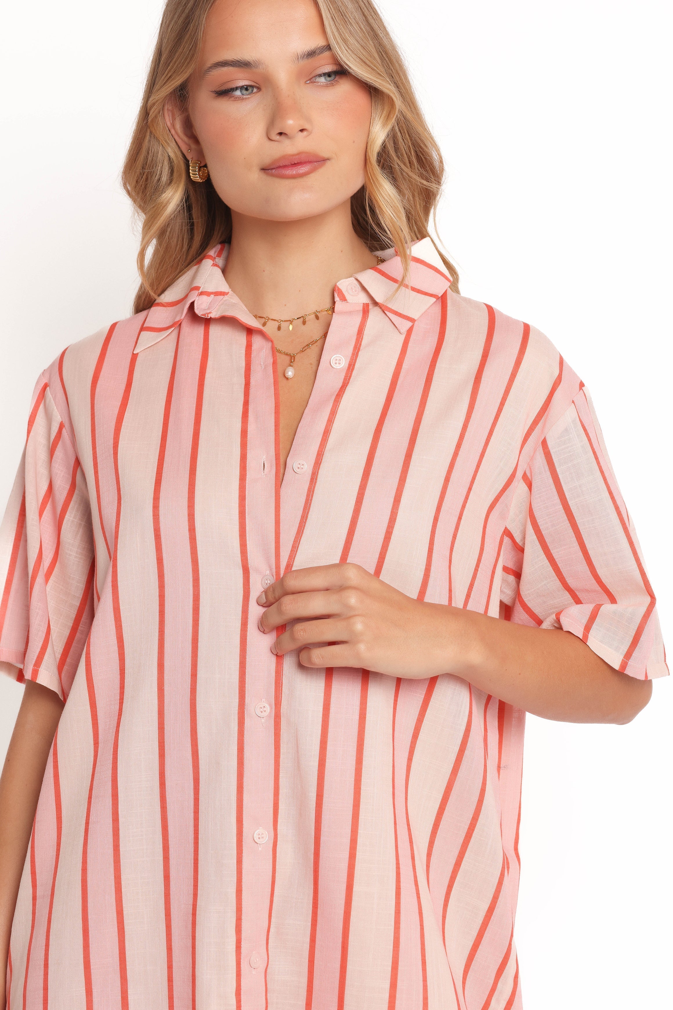 Norah Mini Dress Pink Stripe