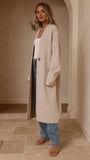Romy Longline Cardigan Oat