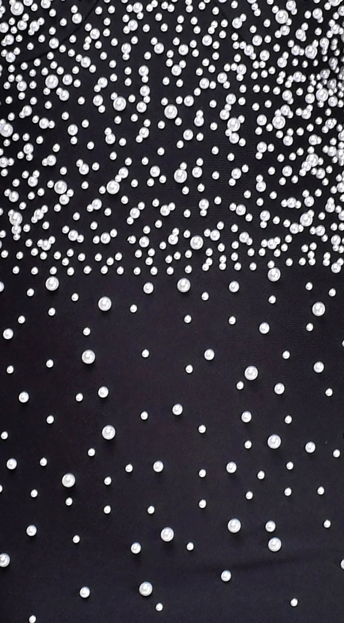 Rain Black Pearl Bandage Mini Dress