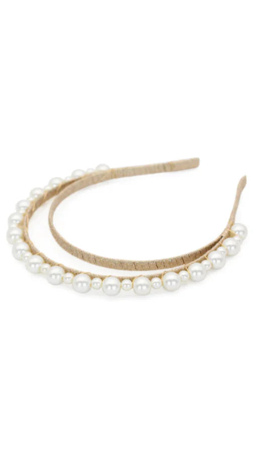 Whitney Headpiece Gold Pearl
