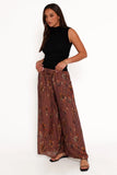 Larson Pant Brown Floral