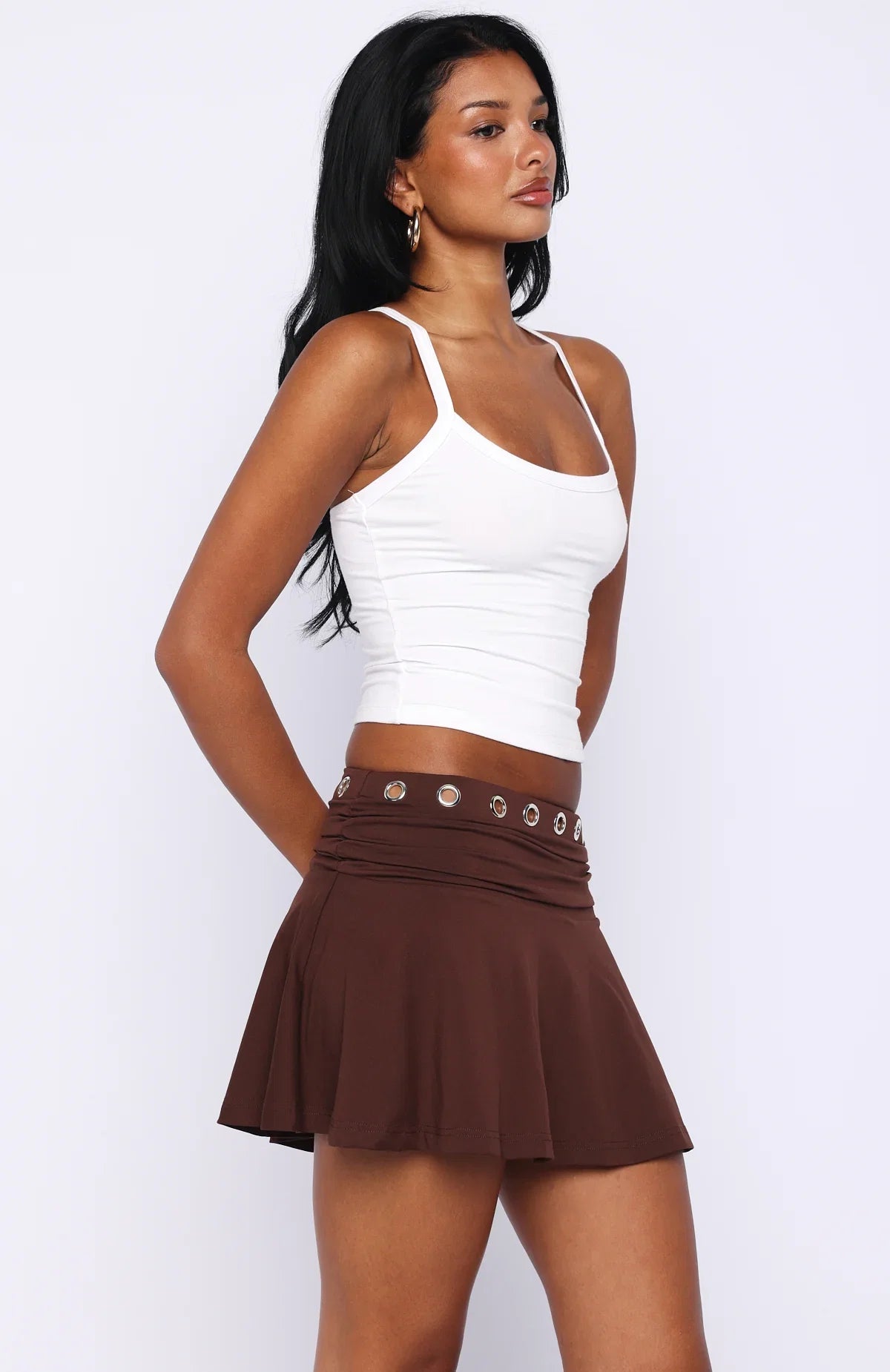 Sunset Avenue Mini Skirt Chocolate