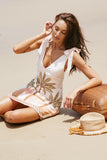 Giada Mini Dress Pink Palm