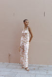Devina Pants Tan Print