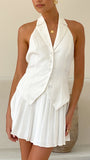 Yetta Vest Top White