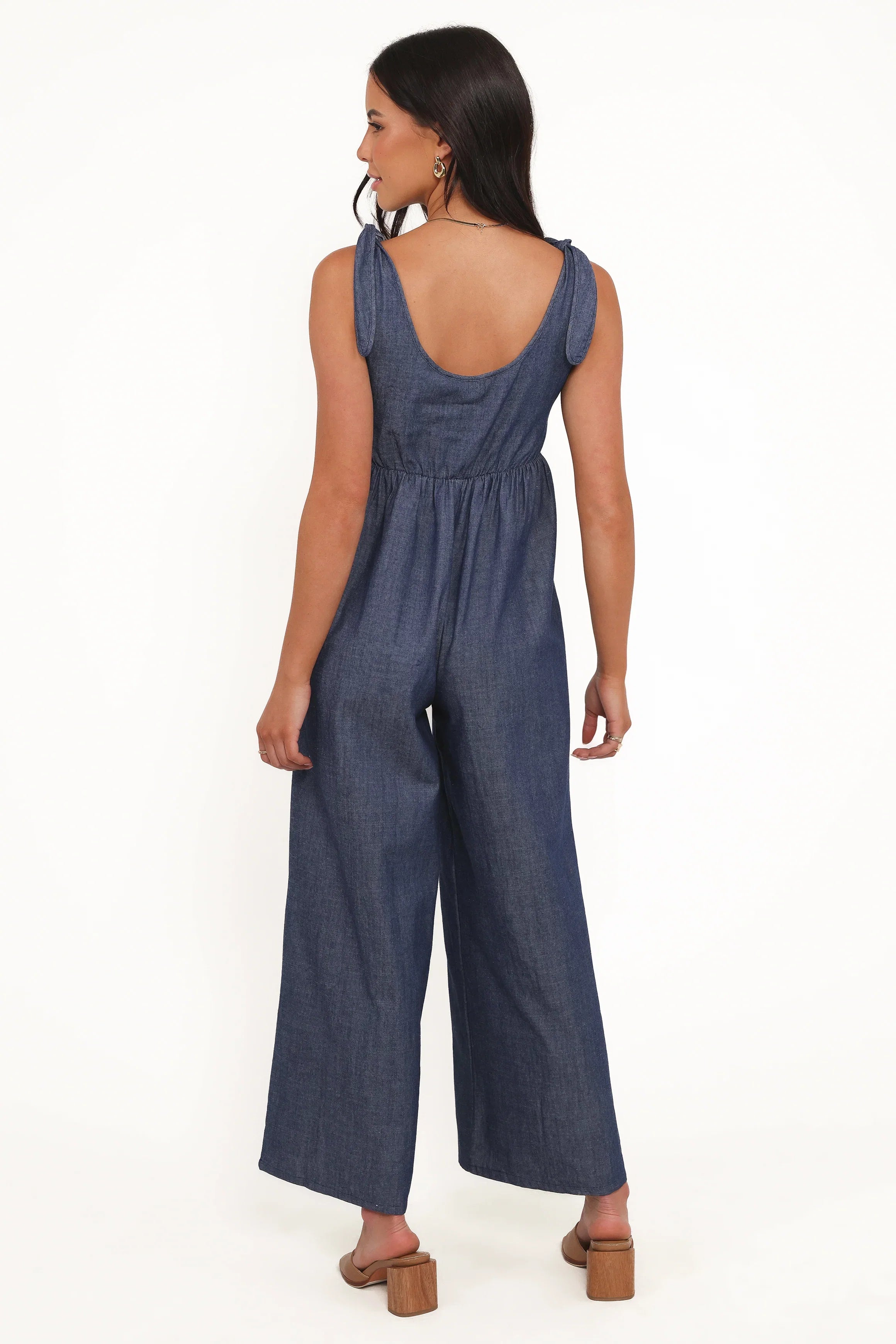 Ayla Chambray Jumpsuit Denim