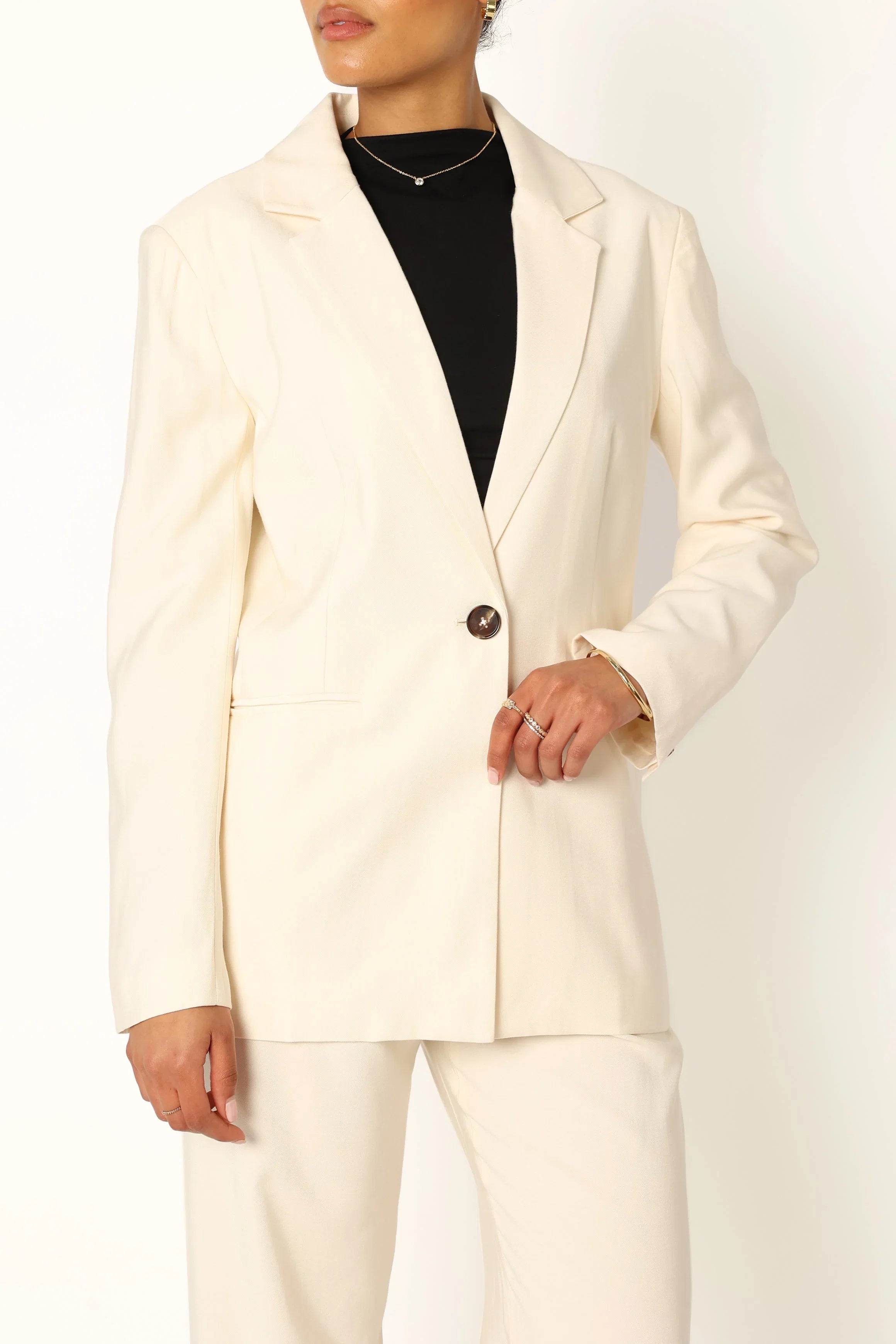 Noelle Oversized Blazer Cream