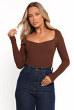 Verona Knit Top Brown