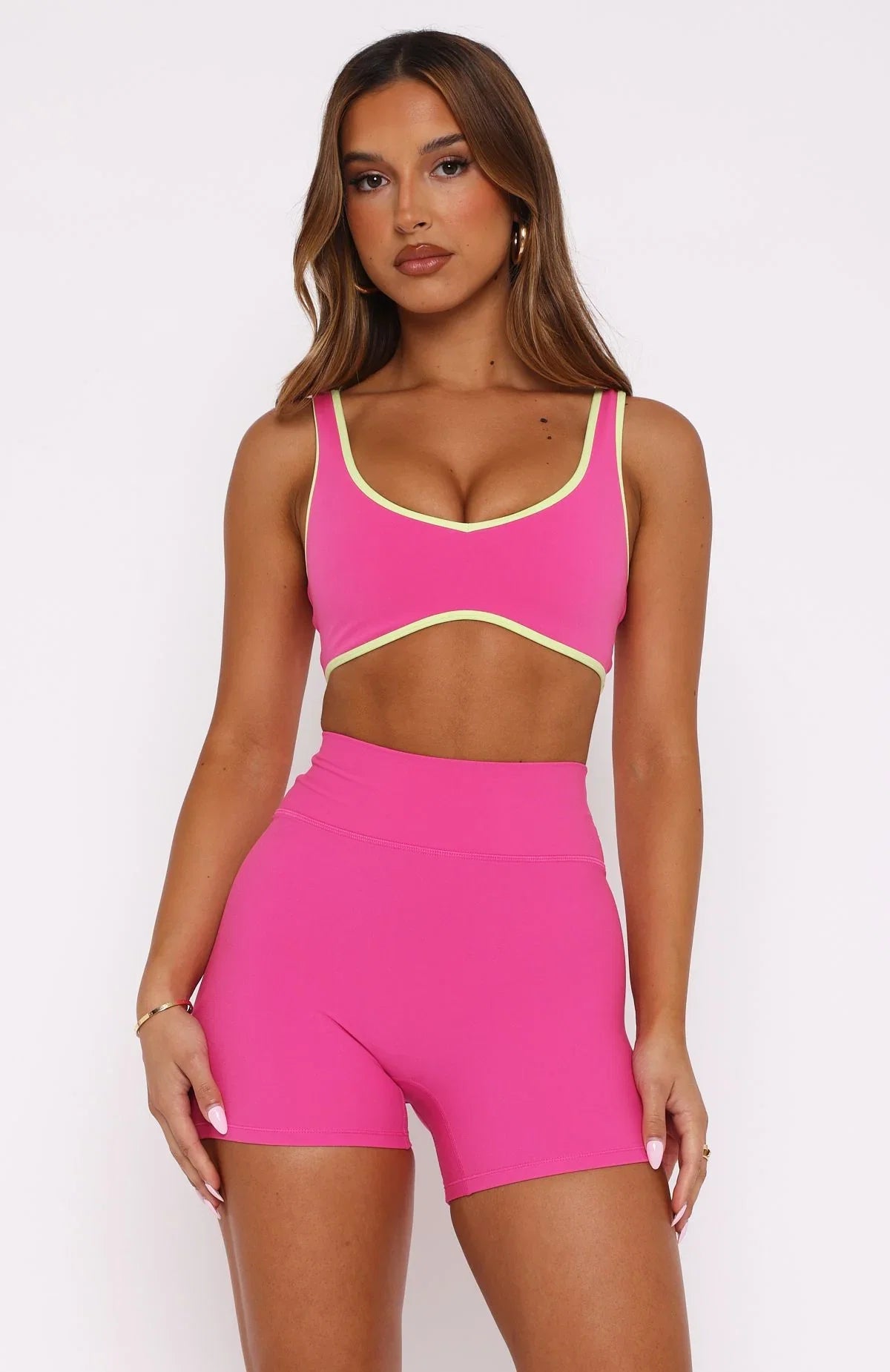 Ill Prove It Sports Crop Bubblegum Citrus