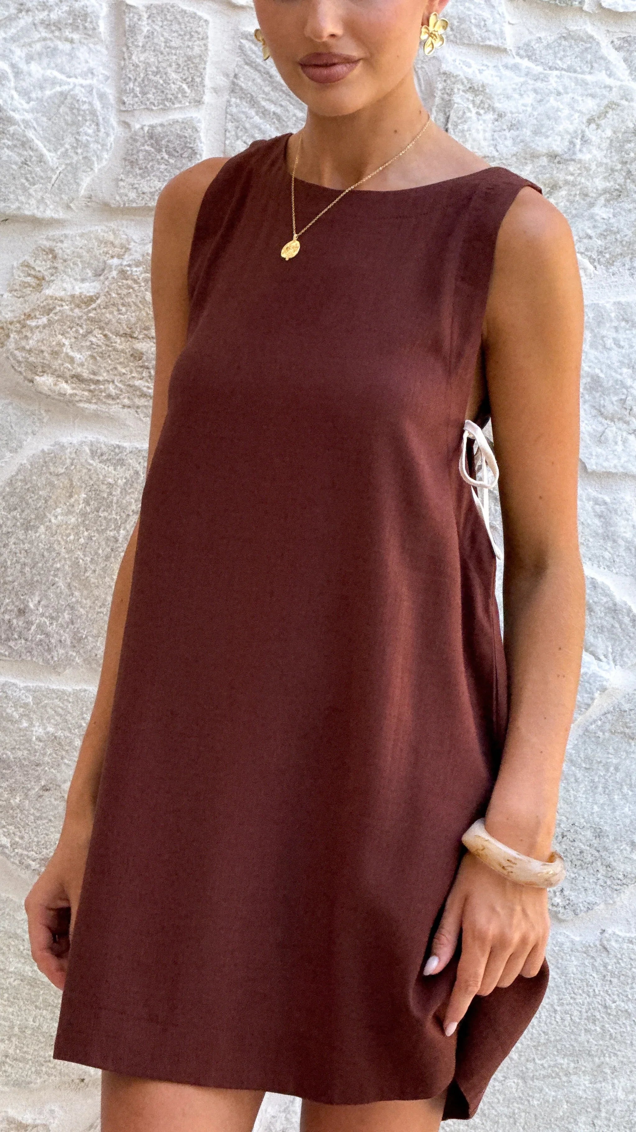 Tashia Mini Dress Chocolate