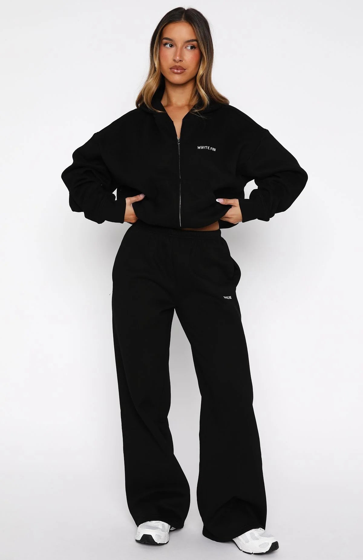 Test Drive Wide Leg Sweatpants Black