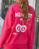 Ocean City Fleece Graphic Pullover Sweatshirt