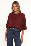 Lilith Knit Top Wine