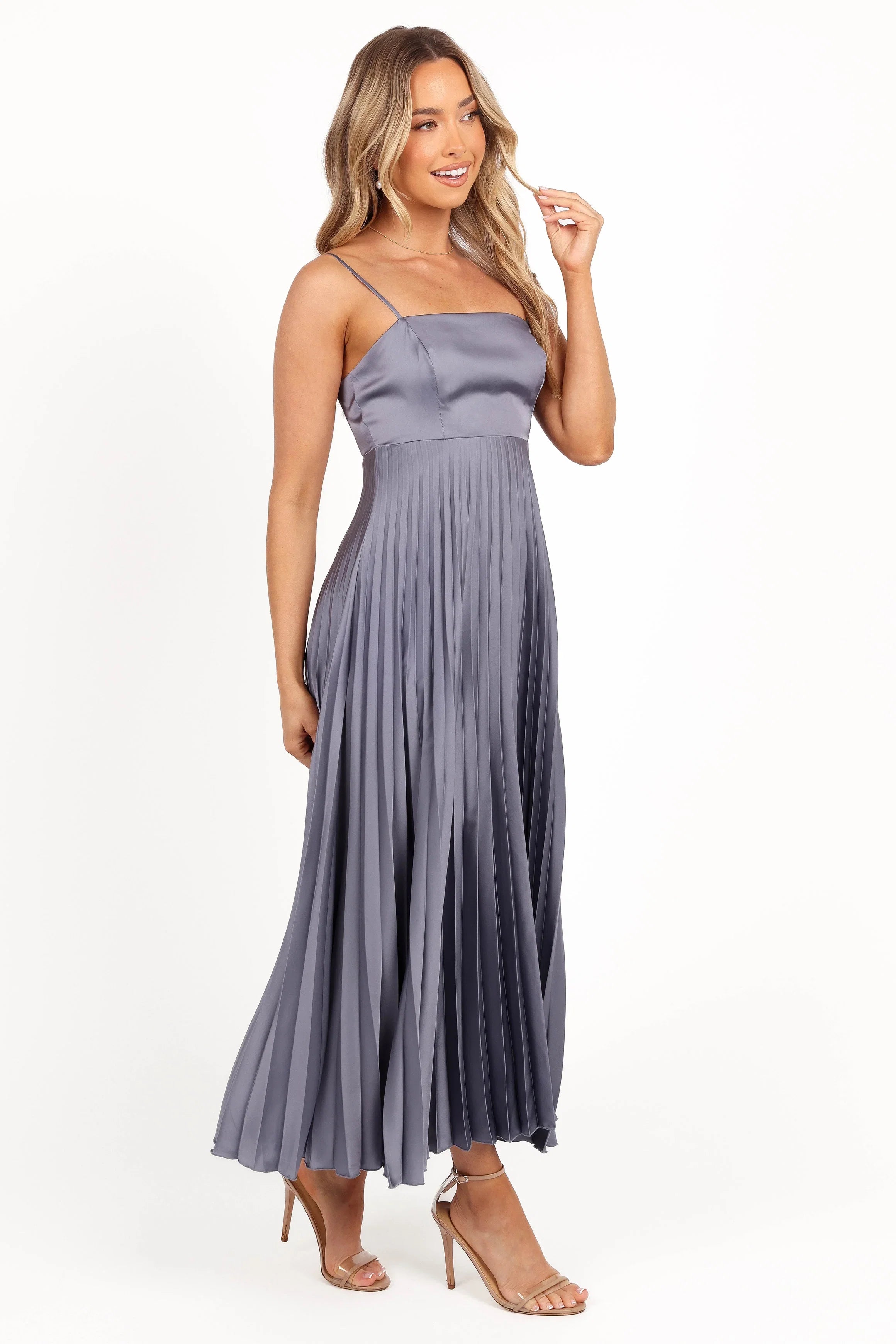 Keegan Maxi Dress Steel Gray