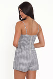 Reesa Romper Smoke Stripe