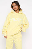 Vol 1 Front Graphic Oversized Hoodie Lemon