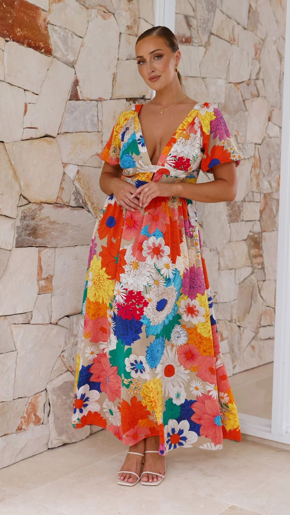 Baker Maxi Dress Multi Floral