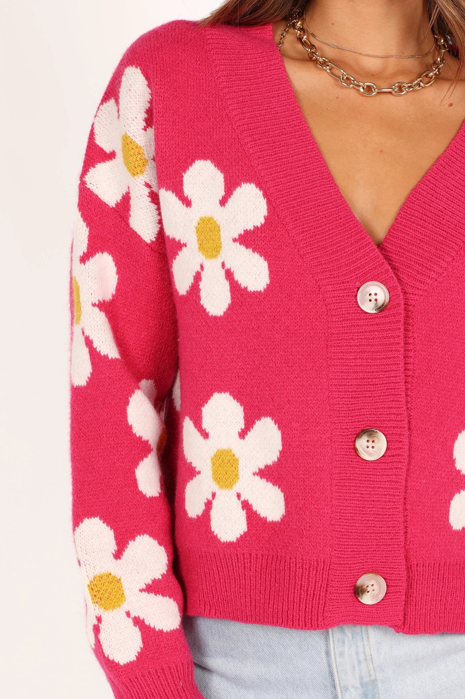 Daisy Cardigan Orchid