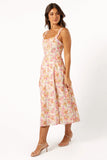 Cosima Midi Dress Pink Floral
