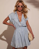 Dreamer Days Striped Mini Shirt Dress