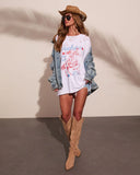 Yeehaw Cowgirl Graphic Cotton Short Sleeve Tee