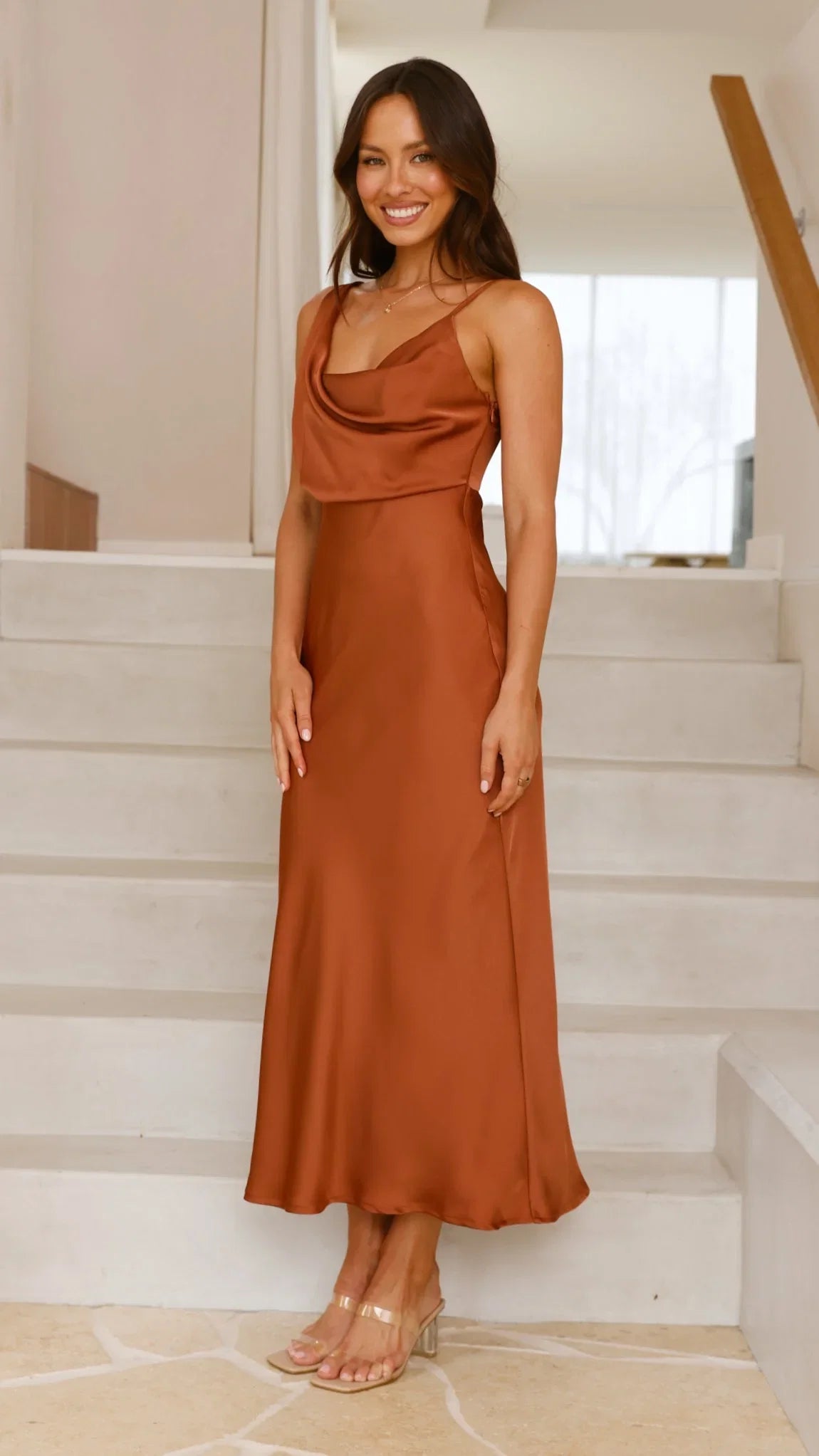 Audrey Maxi Dress Copper